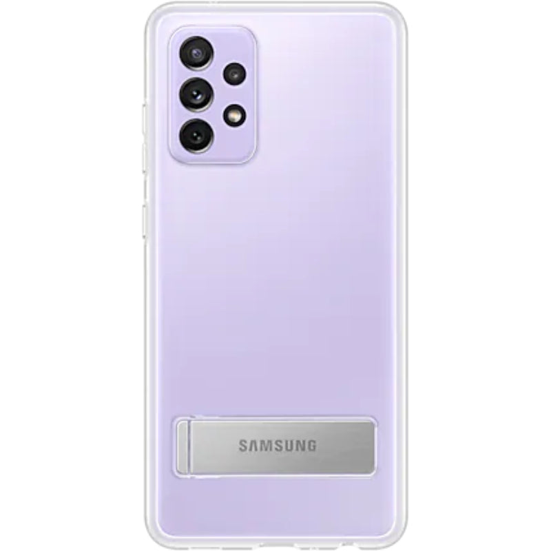 Genuine Samsung Clear Standing Protective Cover for Galaxy A72 - Clear
