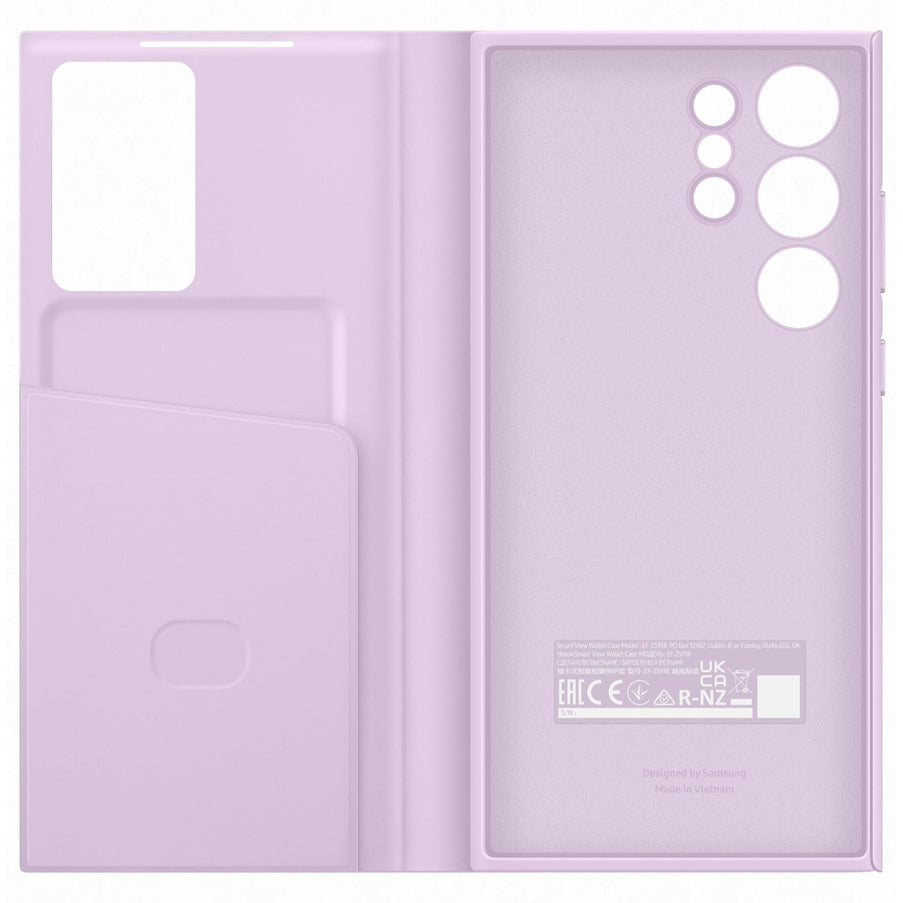 Samsung Smart Clear View Wallet Case for Galaxy S23 Ultra - Lilac Purple