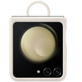 Samsung Silicone Case with Ring for Galaxy Z Flip5 - Cream