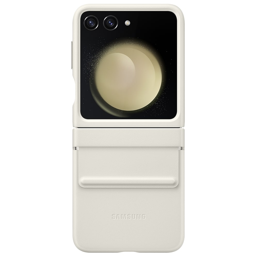 Samsung Flap ECO-Leather Case for Galaxy Z Flip5 Case - Cream