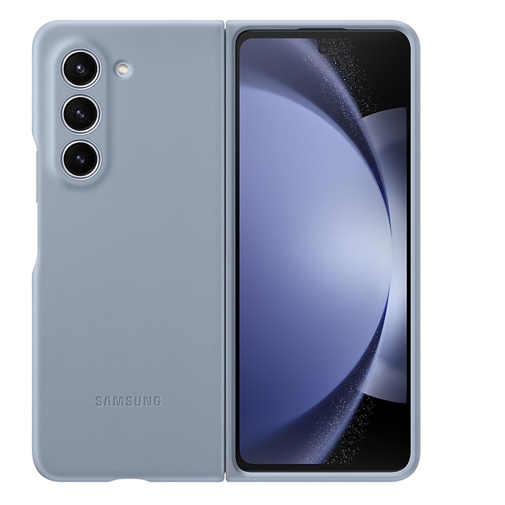Samsung Eco-leather Case for Galaxy Z Fold5 - Blue