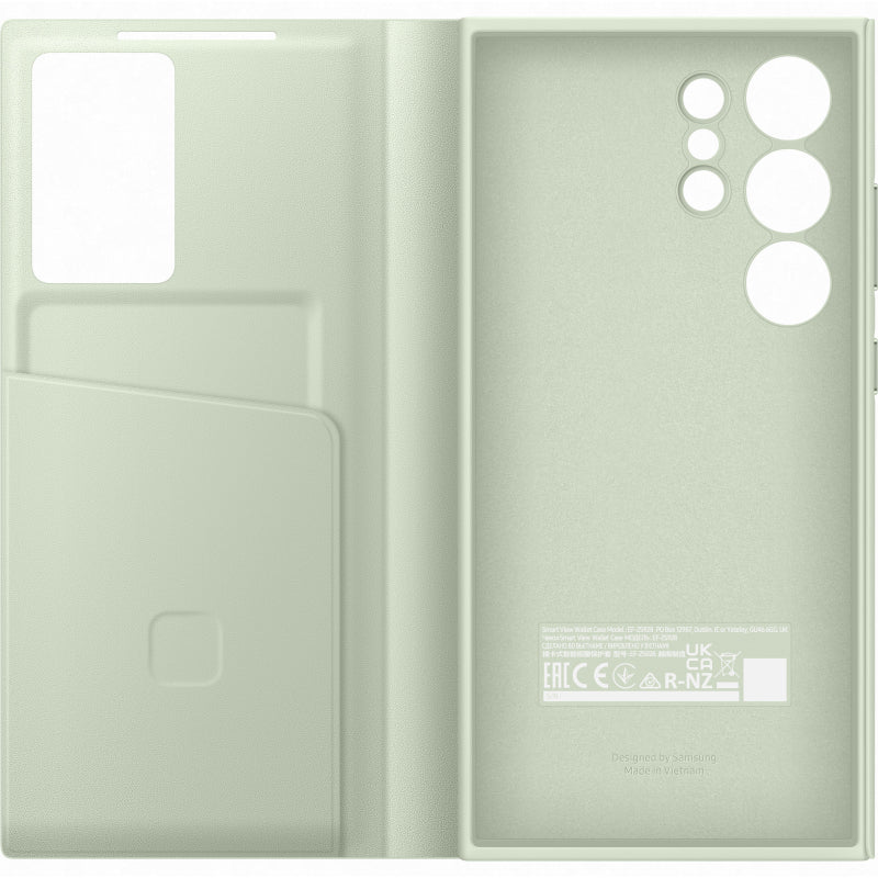 Samsung Smart View Wallet Case for Galaxy S24 Ultra - Light Green