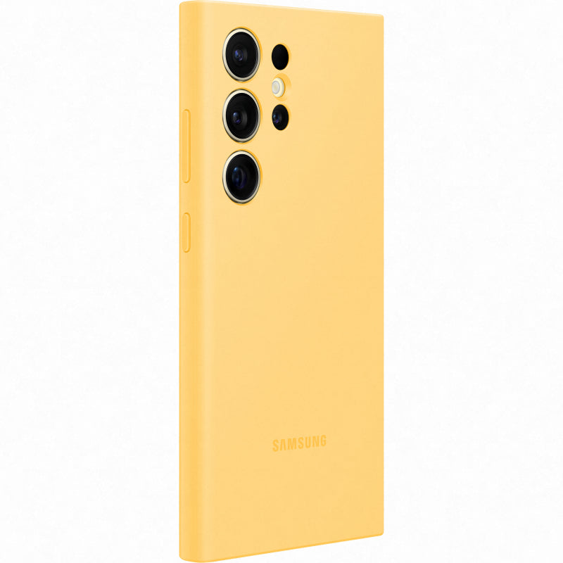 Samsung Silicone Case for Galaxy S24 Ultra - Yellow
