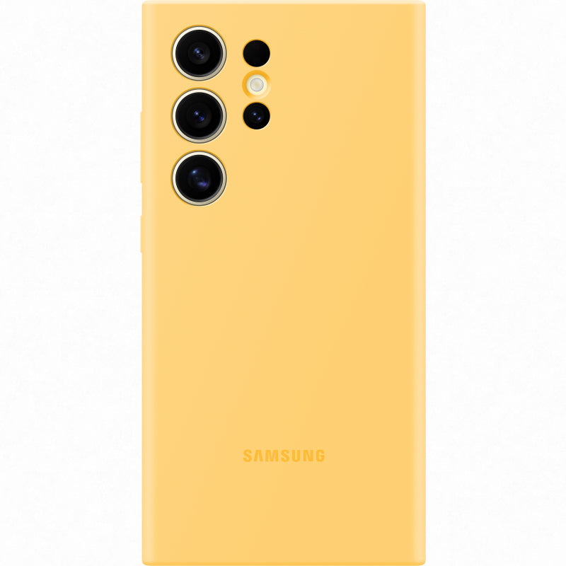 Samsung Silicone Case for Galaxy S24 Ultra - Yellow