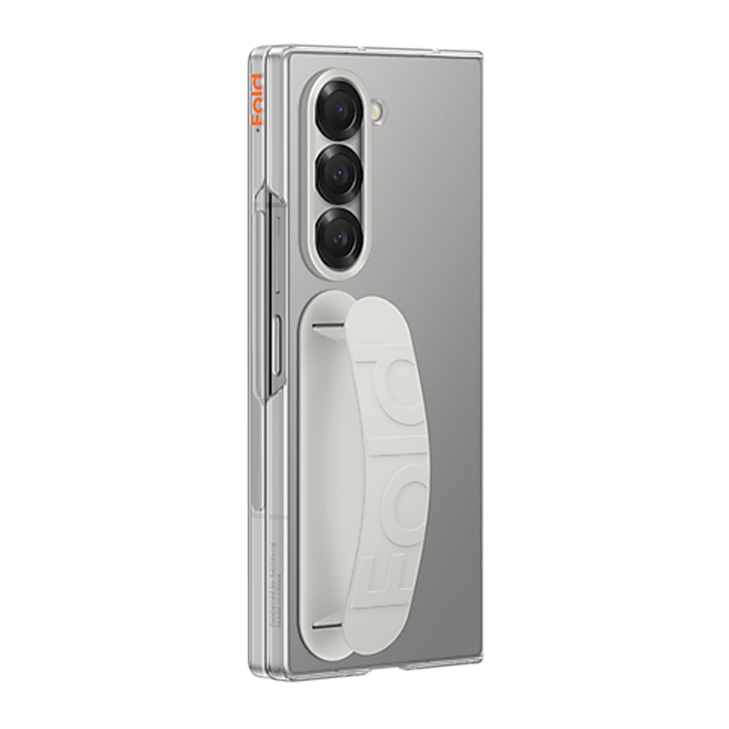 Samsung Case with Grip for Galaxy Z Fold6 - Clear