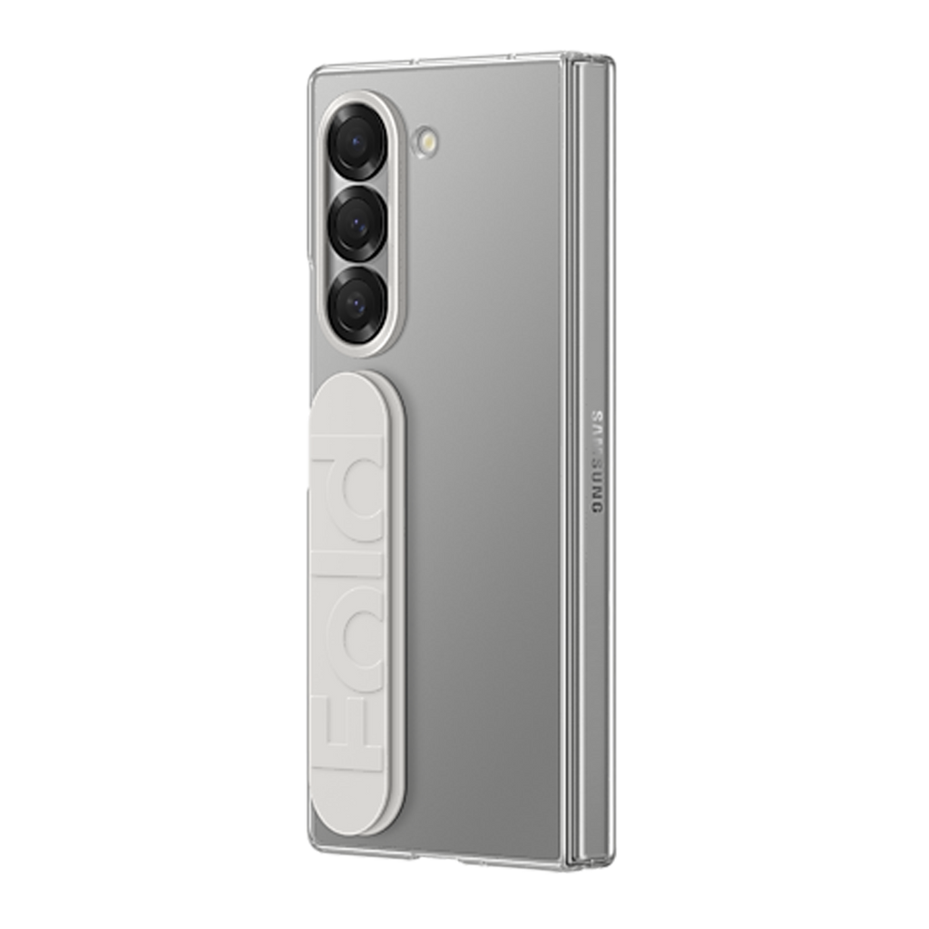 Samsung Case with Grip for Galaxy Z Fold6 - Clear