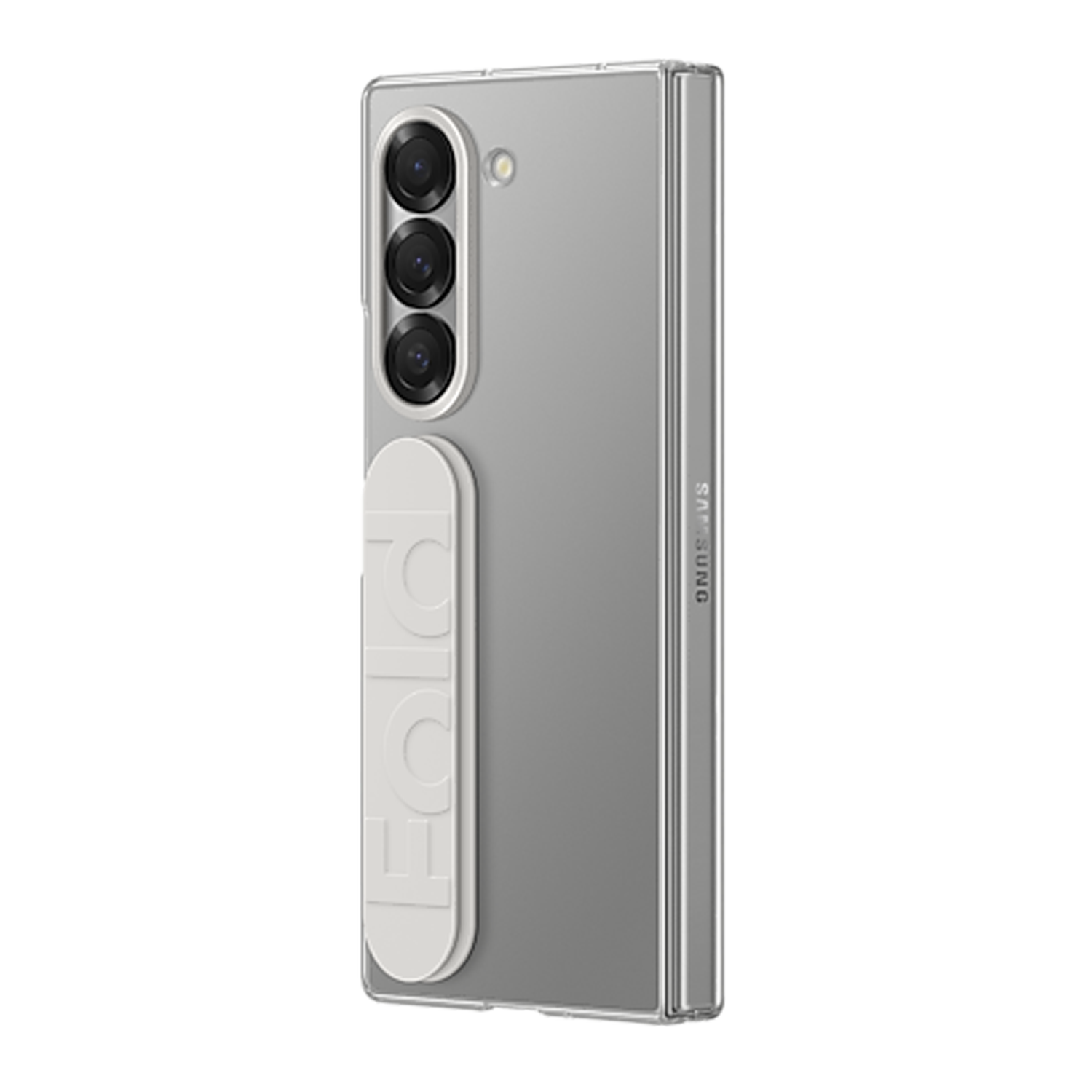 Samsung Case with Grip for Galaxy Z Fold6 - Clear