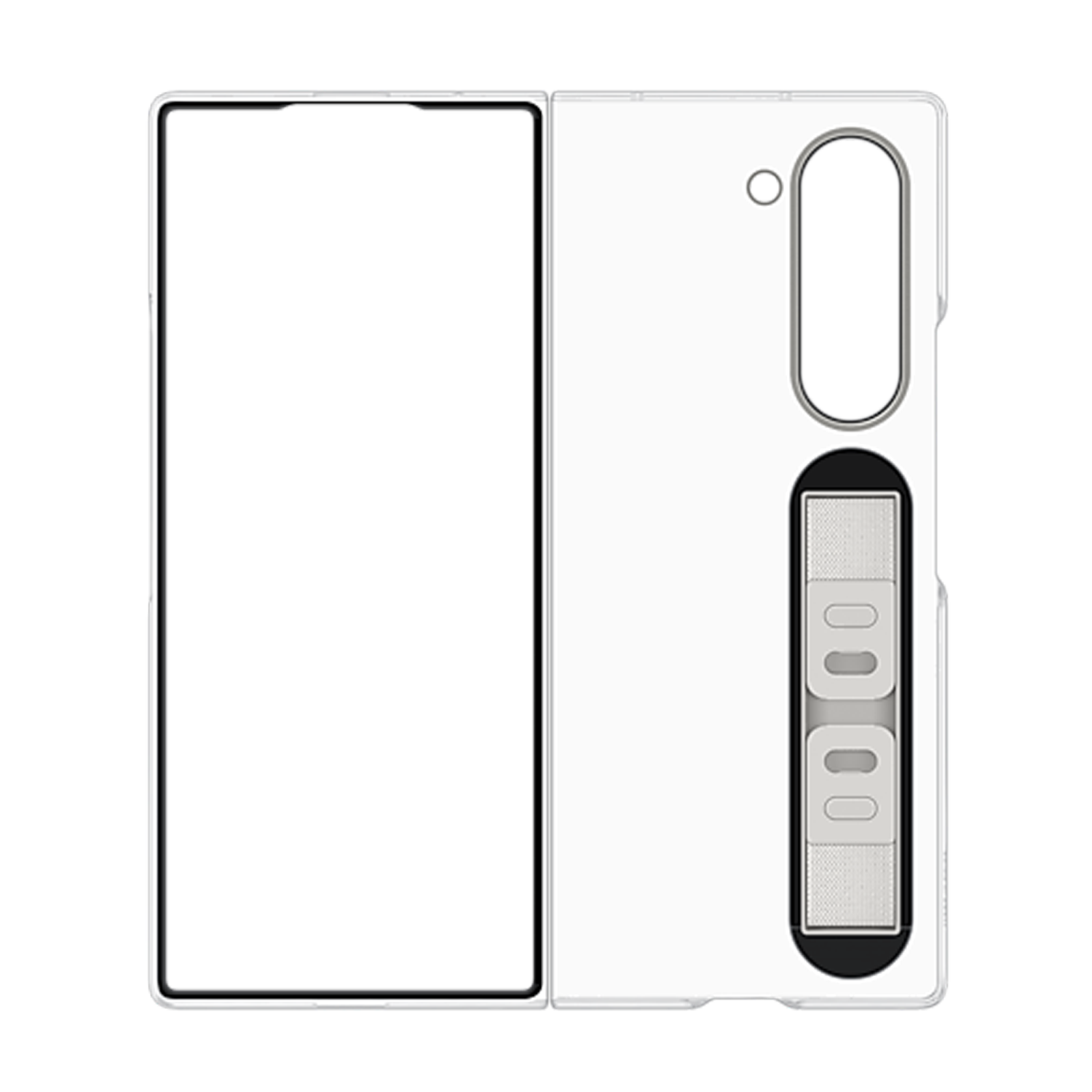 Samsung Case with Grip for Galaxy Z Fold6 - Clear