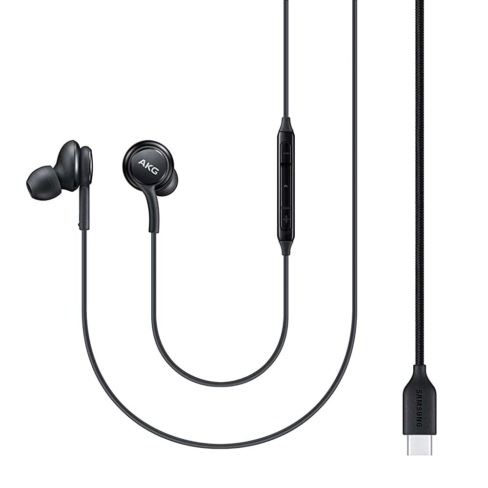 Samsung Corded AKG USB-C/Type-C Earphones - Black For All Samsung Phones (S23|S22|Fold|Flip)