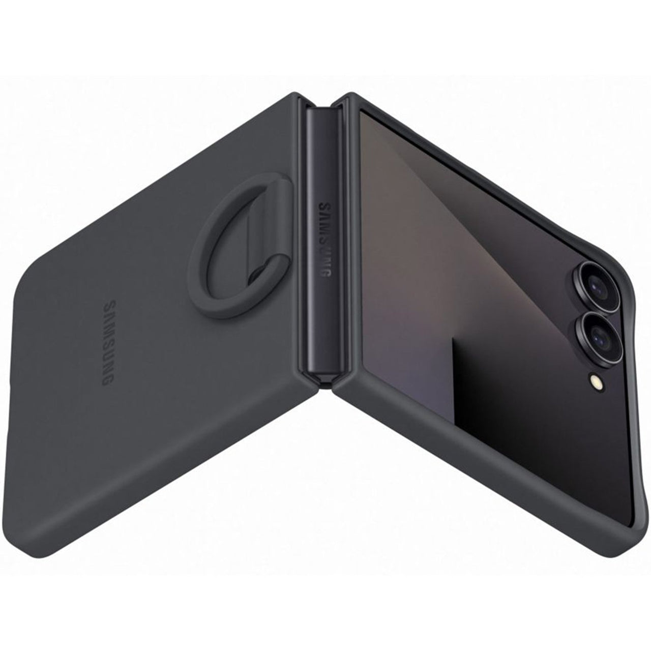 Samsung Silicone Ring Case for Galaxy Flip 7 - Black