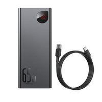 Thumbnail for Baseus Adaman Power Bank 65W 20000mAh FAST charge PD For Laptop / Phone - Black