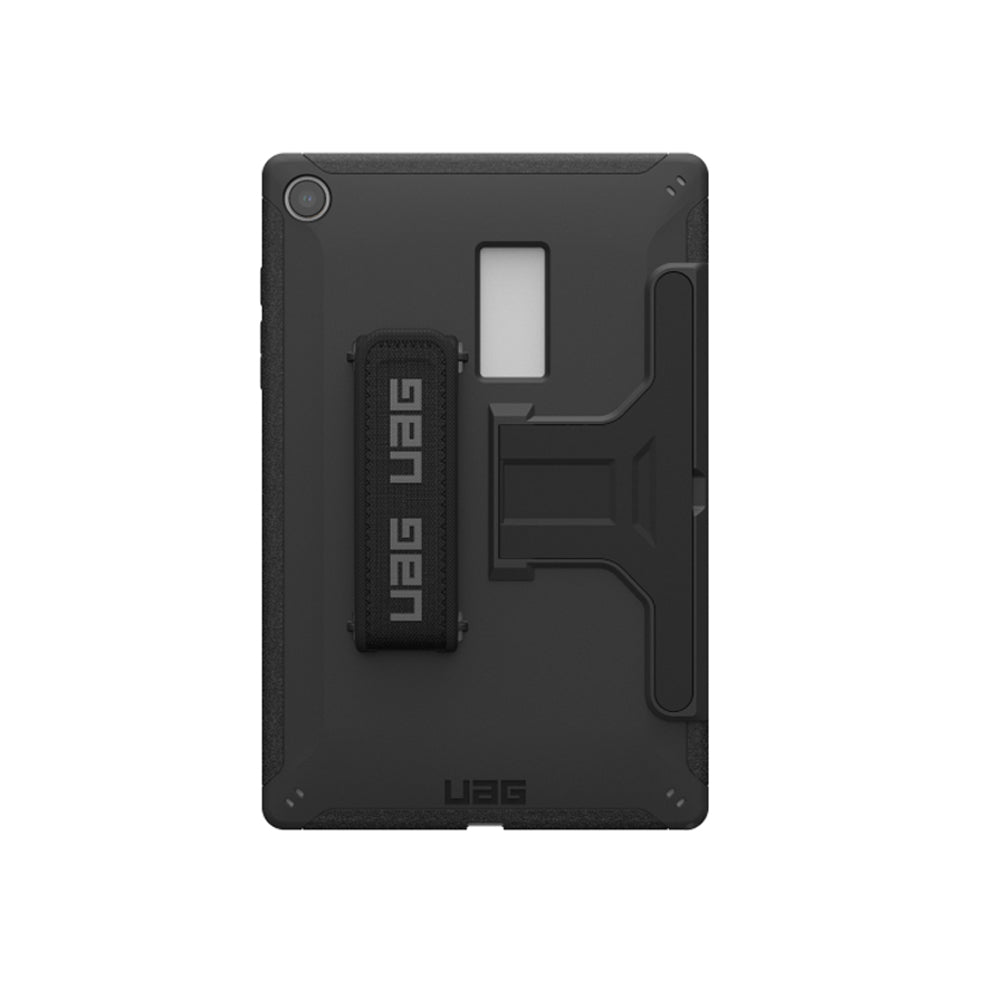 UAG Scout Series Case for Galaxy Tab A9 Plus 11" With Kickstand & Hand Strap - Black