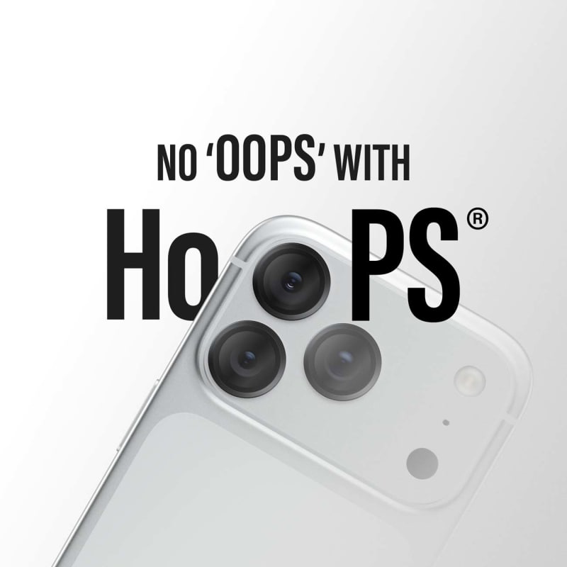 PanzerGlass Hoops Camera Lens Protector for iPhone 18 Pro & Pro Max - Black