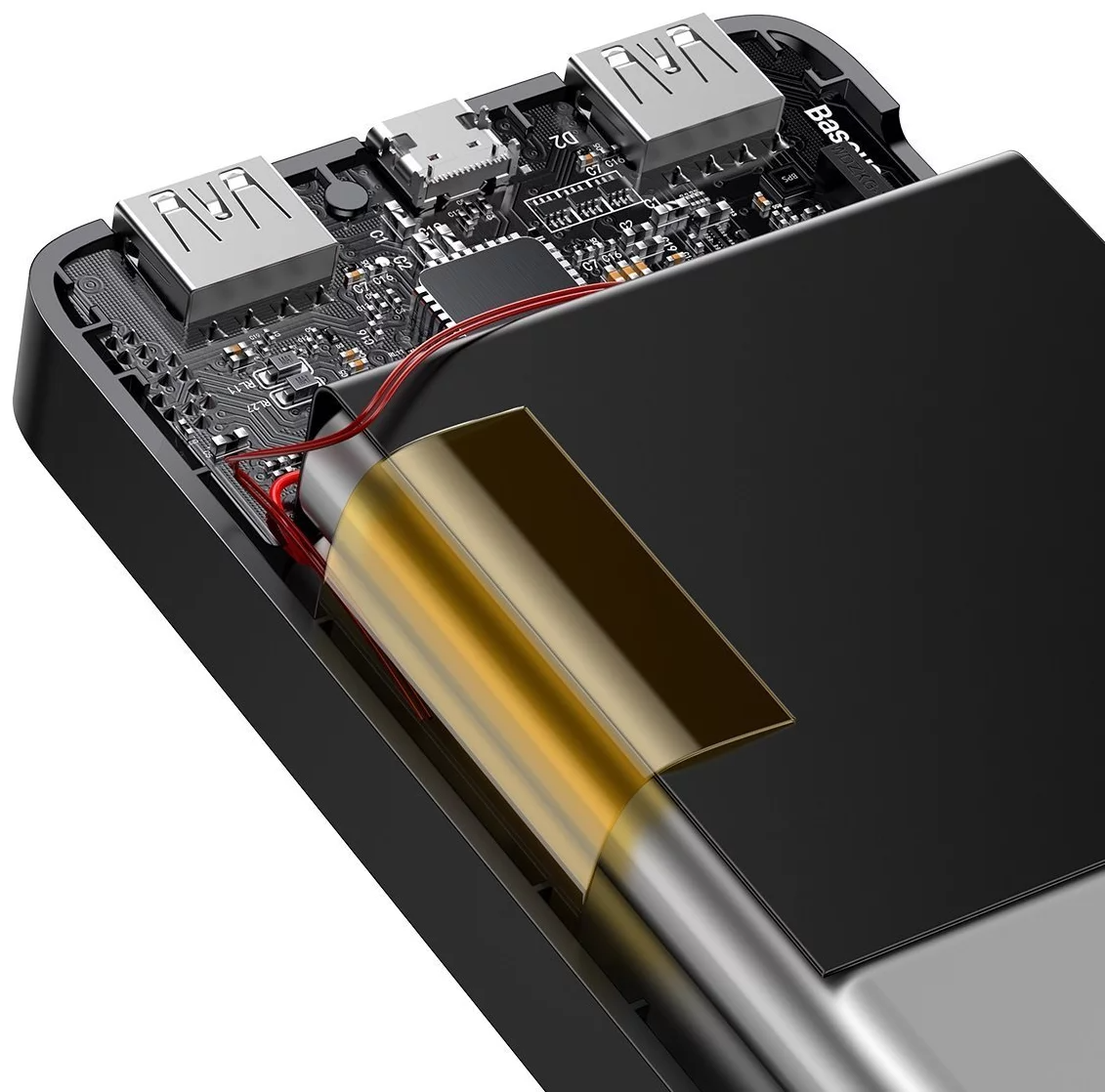 Baseus Bipow Digital Display Power bank 20000mAh 15W 2x USB / USB Type C / micro USB 20W Quick Charg