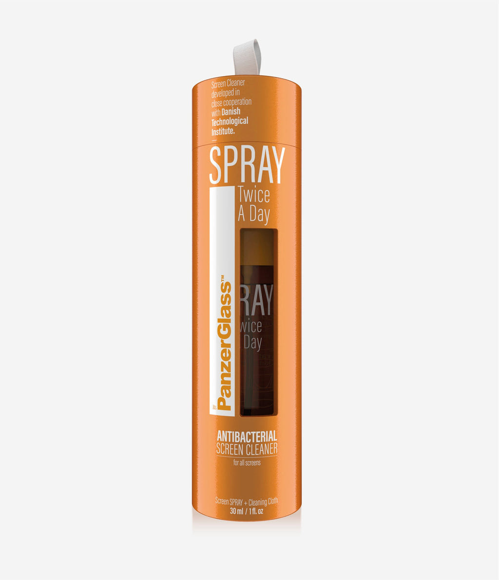 PanzerGlass (Alchohol/ Toxin Free) Spray Twice A Day 30 ml for Mobiles, Tablets, Screens, Glasses