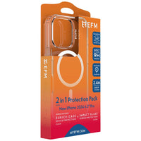 Thumbnail for EFM Zurich MagSafe and Impact Screen Protector Bundle For New iPhone 2024 6.3 Pro-Clear