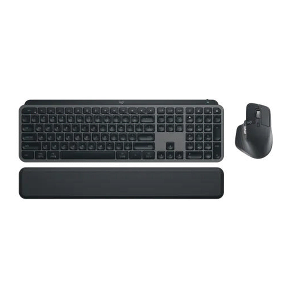Logitech MX Master 3S, MX Keys S & MX Palm Rest Performance Combo - Black