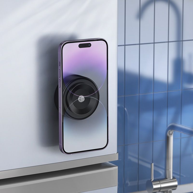 Blacktech Multipurpose Magnetic Aluminum Holder - Black (MagSafe Compatible)