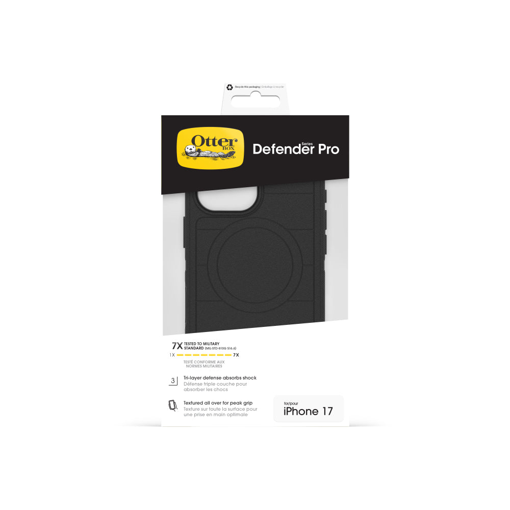 OtterBox Defender Pro MagSafe Case with Cam Control for Apple iPhone 17- Black
