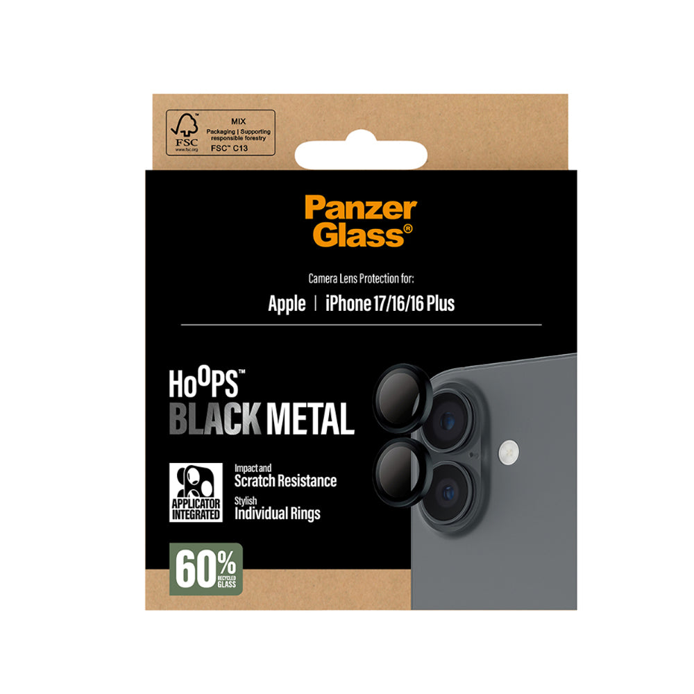 Panzer Hoops Lens Protector for iPhone 17- Black