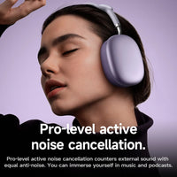 Thumbnail for HOCO W65 Plus ANC Noise Reduction Bluetooth Headphones- Purple