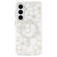 Thumbnail for Case Mate Floral Gems Case with Magnet for Samsung Galaxy S26+ (S26 Plus) - Gold