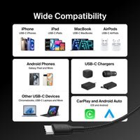 Belkin Boost Charge Pro USB-C to C 240W - Braided Cable - 1m Universally compatible - Black