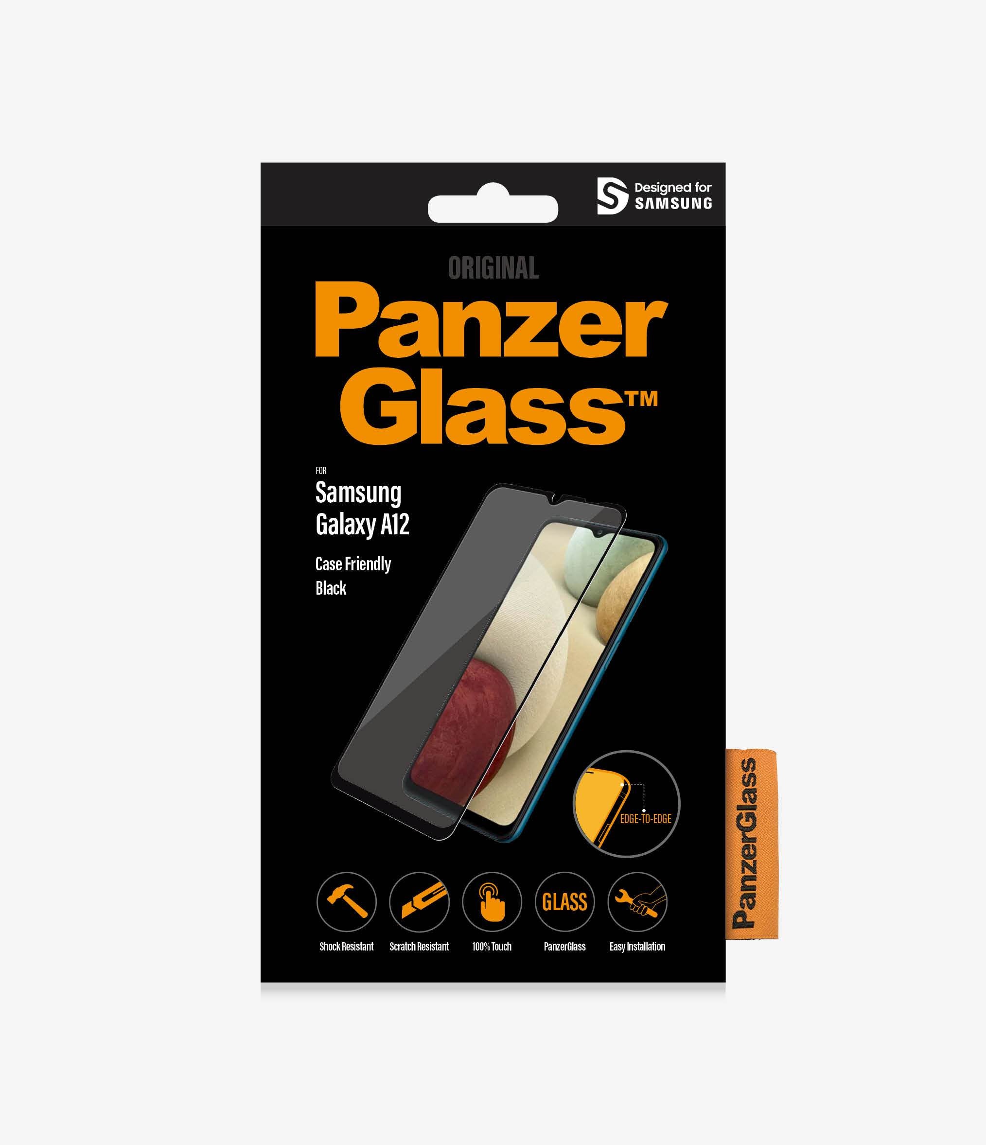 Panzer Glass Screen Protector for Samsung Galaxy A12 - Black