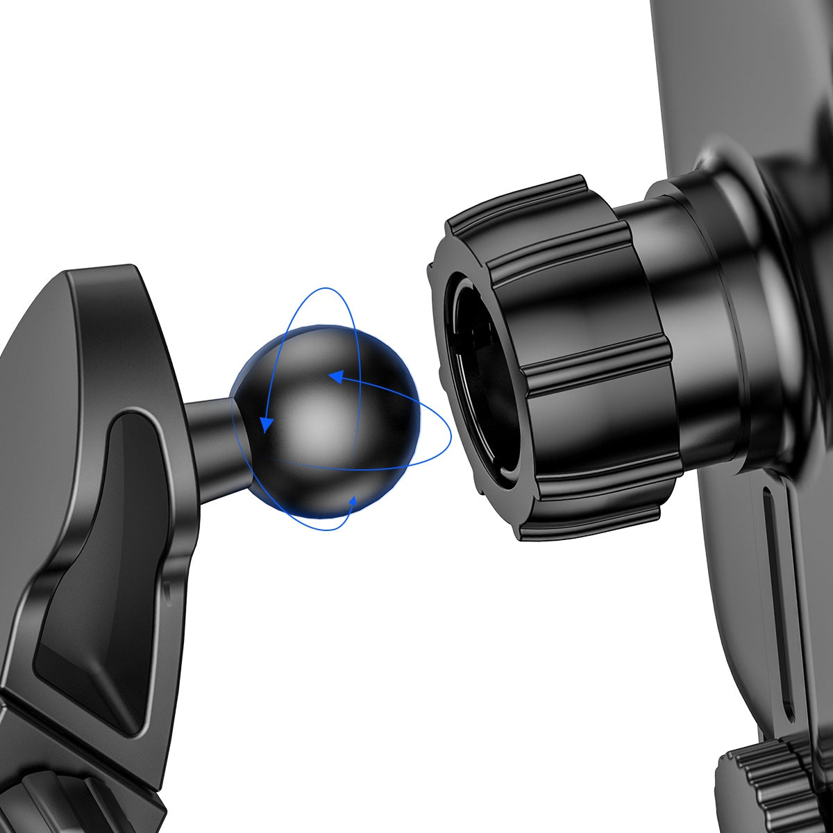 Baseus 15W Wireless Fast Charger Air Vent & Suction Car Mount with Sensor Clamp