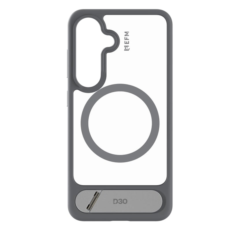 EFM Alta Case with D3O BIO for Samsung Galaxy S25 - Grey/Clear