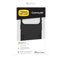 Thumbnail for OtterBox Commuter MagSafe Case with Cam Control Apple iPhone 17 Pro- Black
