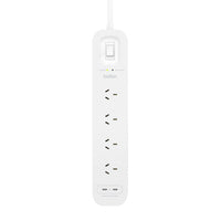 Thumbnail for Belkin SurgePro 4Outlet Surge Protector with Dual USB-C 30W -White