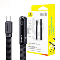 Thumbnail for Baseus MVP 3 Fast Charging Cable USB-C to USB-C 100W 1M for 15 / 16 / 17 Series - Black