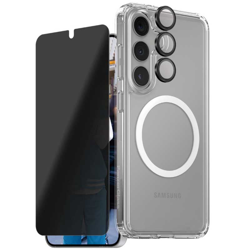 PanzerGlass Care Flgship 3-in-1 Privacy Bundle for Samsung GS25 - Clear