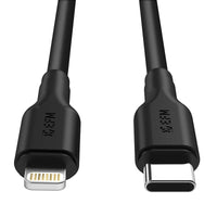 Thumbnail for EFM 60W Dual Port Wall Charger With Type C to Lightning Cable 1M - Black