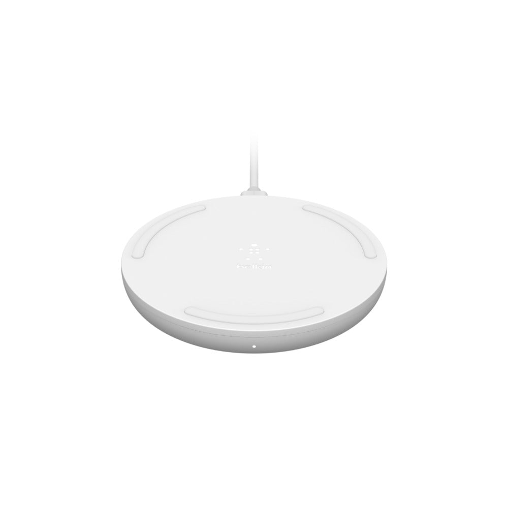 Belkin BoostCharge Wireless 15W Charging Pad Universally Compatible - White
