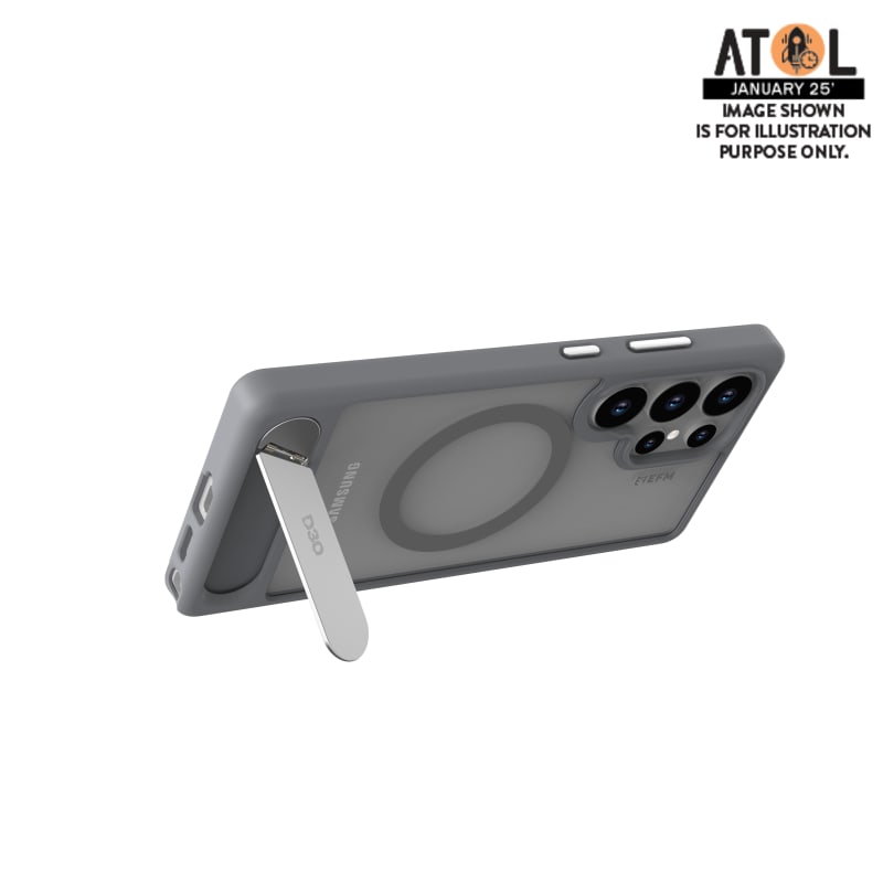 EFM Alta Case with D3O BIO for Samsung Galaxy S25 Ultra - Grey/Clear