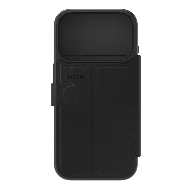 EFM Venice Wallet Case for iPhone 17 Pro - Black