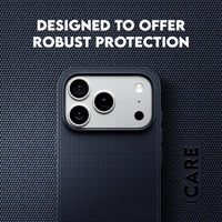 CARE by PanzerGlass Fusion Fabric MagSafe Case for iPhone 18 Pro, 17 Pro - Blue