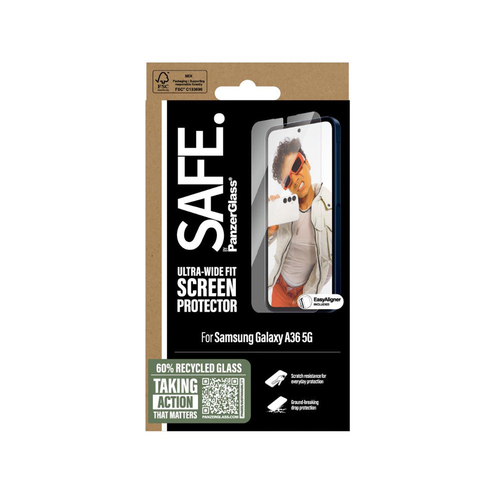 SAFE by Panzer UtraWide Fit Screen Protector for Samsung A36 5G