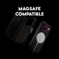 CARE by PanzerGlass Tango 2-in-1 MagSafe Wallet Case for iPhone 18 Pro, 17 Pro - Black