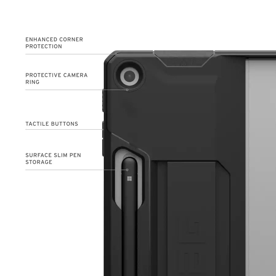 UAG Scout Series Case with Handstrap for Surface Pro 12" (1st Ed) - Black