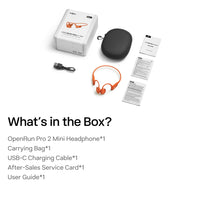 Thumbnail for Shokz OpenRun Pro2 Mini Conduction Sports Headphones - Orange