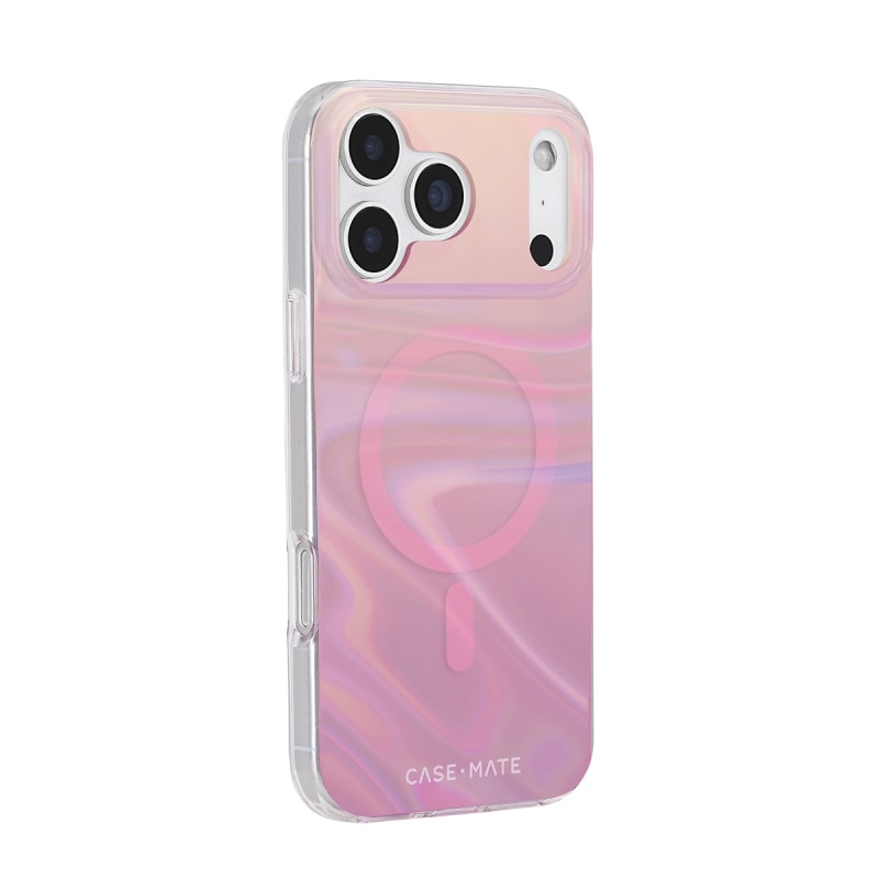 Case-Mate Peach Bubble MagSafe Case for iPhone 17 Pro Max - Iridescent