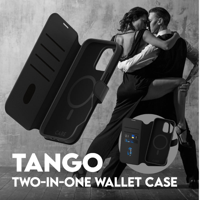 Panzerglass CARE Tango Wallet Case for iPhone 16 Pro Max - Black