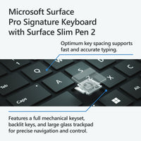 Thumbnail for Microsoft Surface Pro Signature Keyboard with Slim Pen 2 - Black