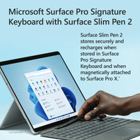 Thumbnail for Microsoft Surface Pro Signature Keyboard with Slim Pen 2 - Black