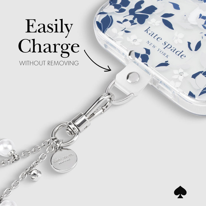 Kate Spade Phone Charm Wrist Strap - Dazzling Pearl