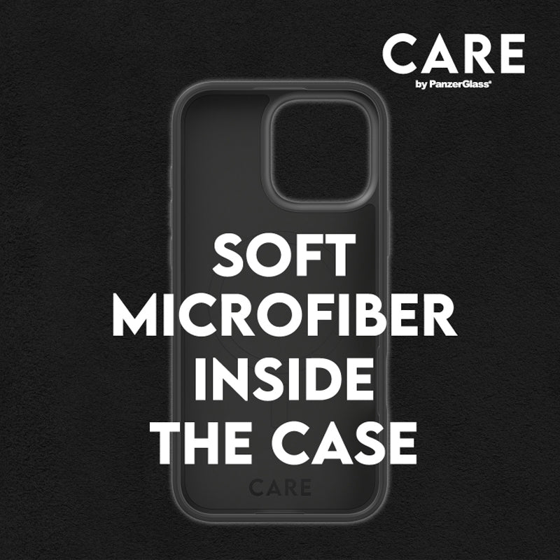 PanzerGlass CARE Fashion MagSafe Case for iPhone 16 Pro- Black
