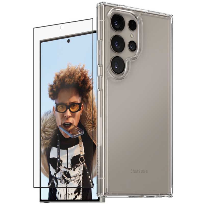 PanzerGlass Care Fashion 2-in-1 Bundle for Samsung GS25 Ultra - Clear